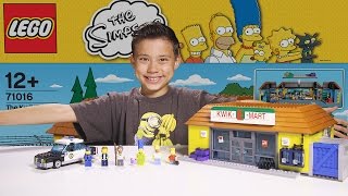 The KWIKEMART  LEGO SIMPSONS Set 71016  Timelapse Build Unboxing amp Review [upl. by Inalaehak]