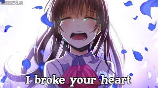 Nightcore  Sorry Lyrics [upl. by Anilac]