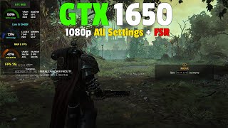 Warhammer 40K Space Marine 2  GTX 1650  1080p All Settings  AMD FSR [upl. by Drona511]