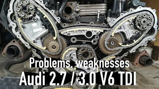 Audi 27  30 V6 TDI engines  Problems Weaknesses [upl. by Ynaffets]