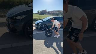 Spinning wheel transition 📱 with CUPRAOfficial transition tutorial automobile [upl. by Avelin]