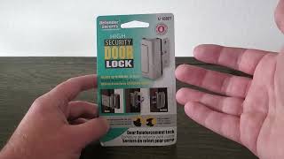 Installing a Wedgit Secure Sliding Patio Door Lock is Fast and Easy [upl. by Atarman718]