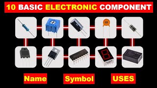 10 Basic Electronics Components and their functions TheElectricalGuy [upl. by Buyse]