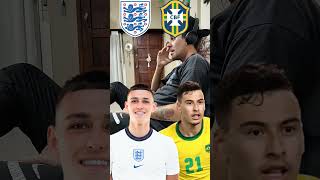 Inglaterra vs Brasil futbol football england brasil viniciusjr fifa mundial fyp viral [upl. by Eeraj]