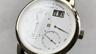 A Lange amp Söhne Lange 1 101021 ALange amp Söhne Watch Review [upl. by Budde182]