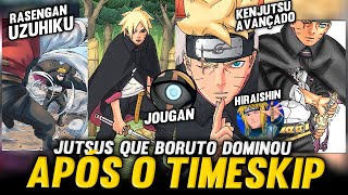 7 NOVOS JUTSUS QUE BORUTO DOMINOU APÓS O TIMESKIP [upl. by Caras]