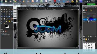 Graffiti Background Tutorial GIMP [upl. by Laresa]