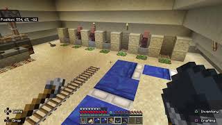 Minecraft Series Ep 13 500 Villager trader hall  Part 3 of [upl. by Etteuqram]