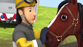 Sam el Bombero en Espanol  un caballo en peligro  Rescate de lodo 🔥Dibujos animados [upl. by Naid]