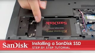 How to Install a SanDisk® SSD in Your Laptop  Step by Step Tutorial [upl. by Lexerd135]