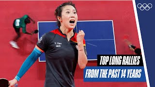 10 minutes of insane rallies in womens table tennis 🏓 [upl. by Vassily]