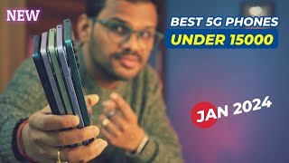 TOP 5 Best 5G Phones Under 15000 in JAN 2024 l Best Mobile Under 15000 [upl. by Niras]