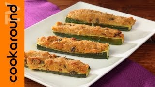 Zucchine gratinate  Zucchine ripiene in forno [upl. by Allicserp]