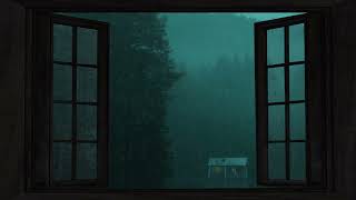 Rain Sounds for Sleep  Open Window Rain Sounds  Heavy Rain Sounds  1 hour [upl. by Etnwahs167]