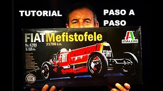 FIAT MEFISTOFELE 👐 🏎 TUTORIAL SOBRE LA CONSTRUCCIÓN DE LA MAQUETA DEL AUTOMÓVIL PASO A PASO [upl. by Delgado]