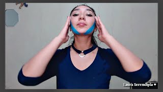 COMO DEFINIR EL OVALO FACIAL SIN MASAJE 🌸💆 VENDAJE KINESIOTAPE Cachetes Papada [upl. by Annod]