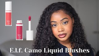 elf camo liquid blush TRY ON amp REVIEW [upl. by Aipotu792]