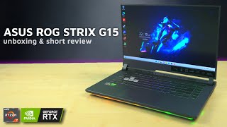 Asus ROG Strix G15 2022 Review  Unboxing and benchmarks [upl. by Ahsinut]