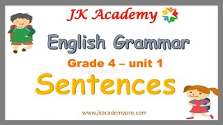 Types of sentences grade 4 What is a sentences [upl. by Amlas]