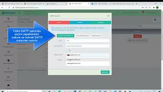 hotmail ve outlook için SMTP ayarı [upl. by Limann]