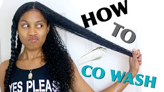 How to CoWash for Week Long MoistureNatural Curly Hair ft As I Am Naturally [upl. by Rue683]