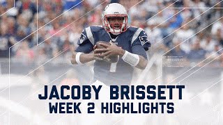 Every Jacoby Brissett Throw amp Run  Dolphins vs Patriots  NFL Week 2 Player Highlights [upl. by Anai]