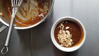 Receta de salsa de maní thai Thai peanut sauce [upl. by Bradstreet]