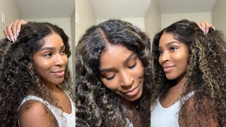 MOST NATURAL CURLY HAIR  EASY INSTALL  HERMOSA HAIR [upl. by Darius]