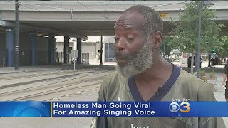 Homeless Man Goes Viral For Amazing Singing Voice [upl. by Neyugn]