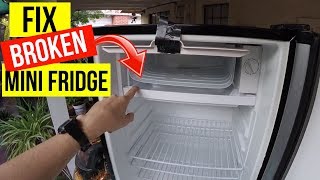 How To Fix a Broken Mini Fridge Jonny DIY [upl. by Atteloc]