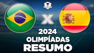 BRASIL 4 x 2 ESPANHA AO VIVO  OLIMPÍADAS 2024  SEMIFINAL  FUTEBOL FEMININO  NARRAÇÃO [upl. by Burman]