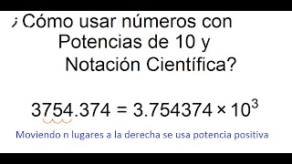 Potencias de 10 y Notación Científica [upl. by Otilopih]