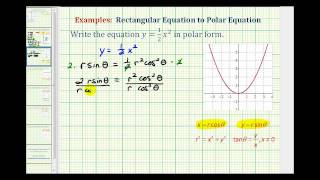 Ex Find the Polar Equation for a Parabola [upl. by Lorusso]