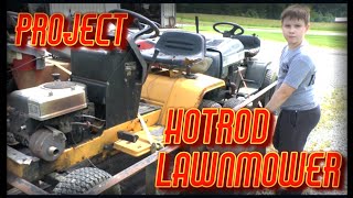 Beginning The Hotrod Lawnmower Octoberfest Car Show Build [upl. by Aikat]