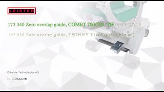 Cử Canh chỉnh mối hàn màng HDPE PVC TPO Comet 500700 Twinny T7T5  Zero overlap guide Leister [upl. by Yleoj]