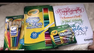 Crayola SUPER TIPS 50  RESENA ¿VALEN LA PENA primeras impresiones [upl. by Anyt]