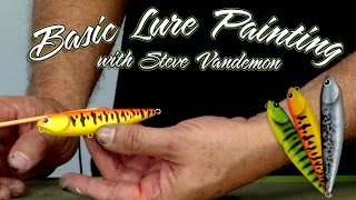 Basic Fishing Lure Airbrushing w Steve Vandemon [upl. by Lat476]