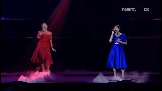 Isyana amp Raisa  Mimpi amp Anganku Anganmu  LIVE from NET 40 presents Indonesian Choice Awards 2017 [upl. by Ema41]