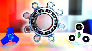 WORLDS BIGGEST HAND SPINNER FIDGET TOY How to Make DIY Spinners [upl. by Inek]