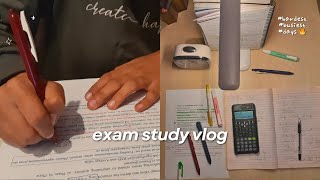 Studying to take an exam just a day after returning from vacation 🏂 exam study vlog [upl. by Leisam]