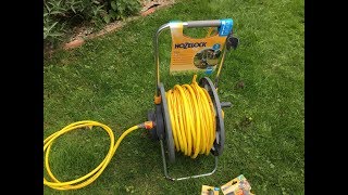 Hozelock Plus 90m Hose Cart 2451 Review [upl. by Anikram]