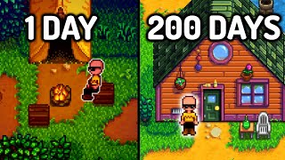 I Played 225 Days Of Stardew Valley Homeless  Full Movie [upl. by Nnylatsirk]