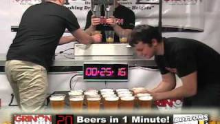 56 Beers Filled In One Minute [upl. by Addie226]