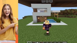 Minecraft Modern House Tutorial minecraft halny rizzial modernhouse wiederdude trending [upl. by Eyma450]