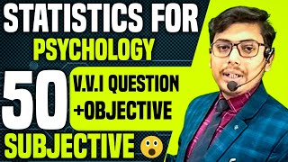 Statistics for Psychology CC8 Top Question MA Psychology BRA University Muzaffarpur [upl. by Aeslek]