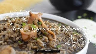 Arroz Negro Thermomix  Arroz Thermomix  Arroz Negre con Chipirones  Recetas Thermomix [upl. by Aitat]