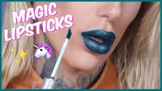 MAGIC GLITTER TRANSFORMING LIQUID LIPSTICK Is It Jeffree Star Approved [upl. by Feirahs]