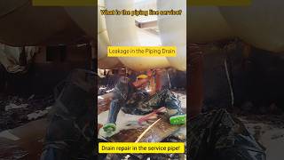 Leakage in the Piping Drain  In service leakage in the piping drain repair pipingpluspiping [upl. by Kahaleel]