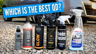 Best Hybrid Quick Detailer Comparison  Including Sonax BSD Garage Therapy and QDX Graphene [upl. by Laitselec]