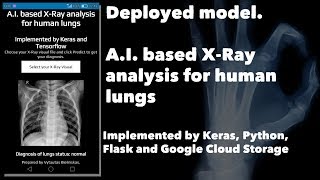 AI project with Flask Deployed Keras model  Google Cloud Jupyter Notebook to Web application [upl. by Issac]